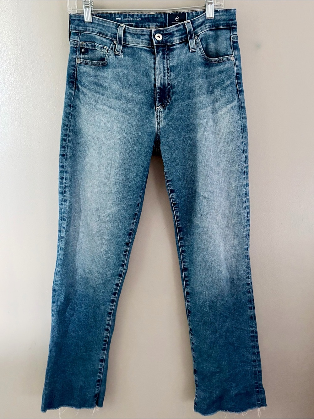 AG Adriano Goldschmied Mari Mid Rise Slim Straight Jeans Size 28